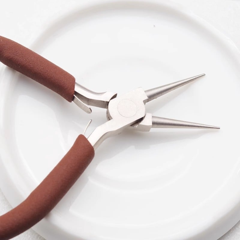 Υψηλής ποιότητας χάλυβας άνθρακα χωρίς δόντια, λεπτές πένσες με μύτη σε σχήμα ακίδας, στρογγυλή μύτη, διαγώνιο κόψιμο, αιχμηρή άκρη — χειροποίητο εργαλείο DIY για κοσμήματα