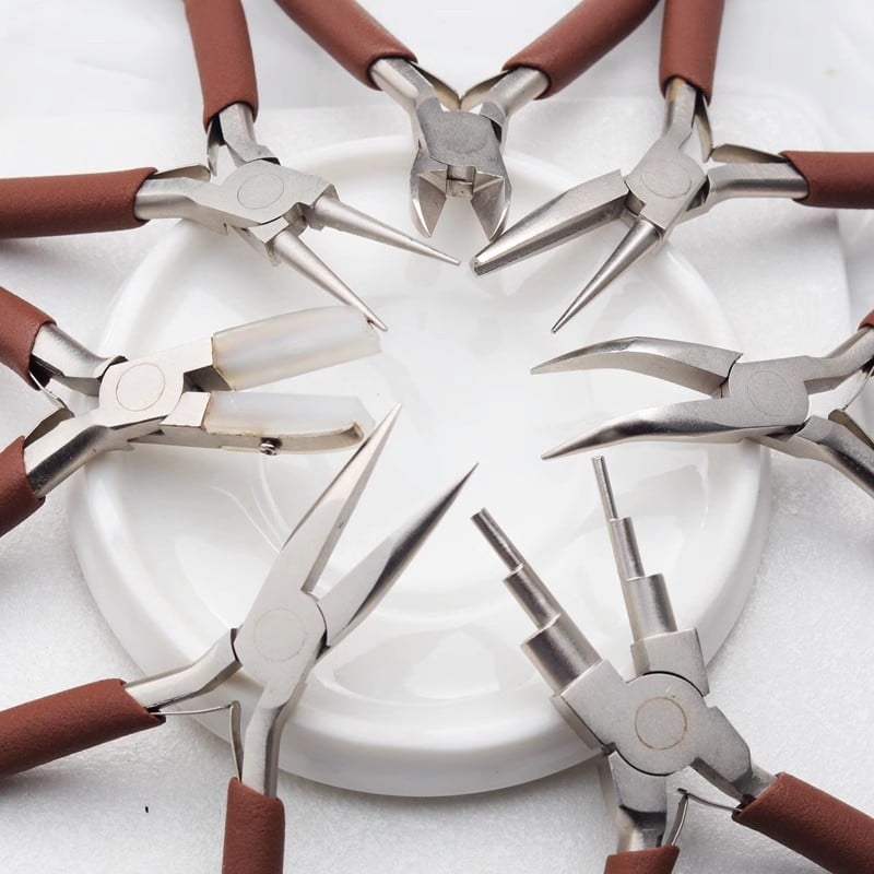 Υψηλής ποιότητας χάλυβας άνθρακα χωρίς δόντια, λεπτές πένσες με μύτη σε σχήμα ακίδας, στρογγυλή μύτη, διαγώνιο κόψιμο, αιχμηρή άκρη — χειροποίητο εργαλείο DIY για κοσμήματα