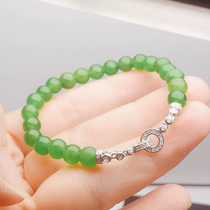 Spojni konektor za narukvicu i ogrlicu, 18K zlatom obložena platina, univerzalni zatvarač s dijamantom, završni zatvarač s jadeom i perlama – DIY nakit
