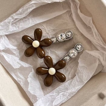 Korejska cvjetna denim kopča za kosu za žene