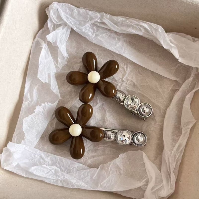 Korejska cvjetna denim kopča za kosu za žene