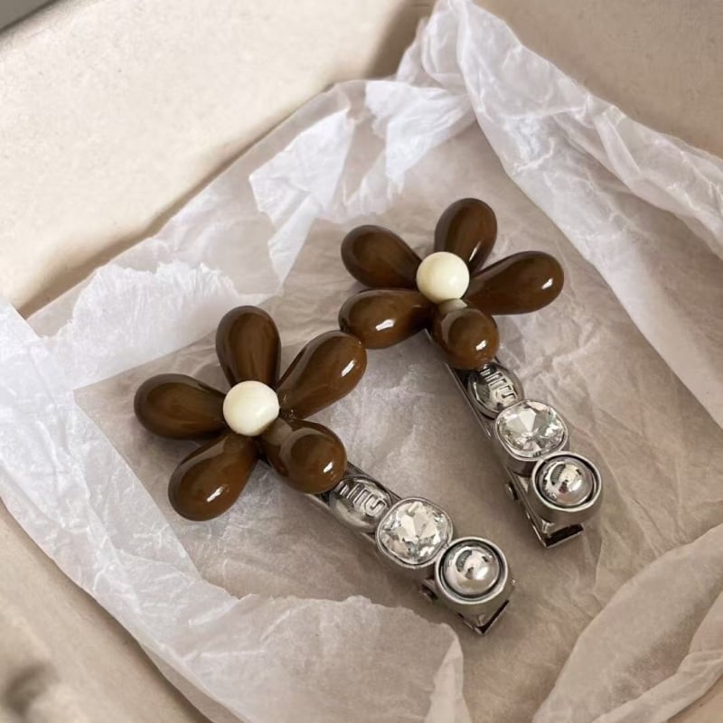 Korejska cvjetna denim kopča za kosu za žene