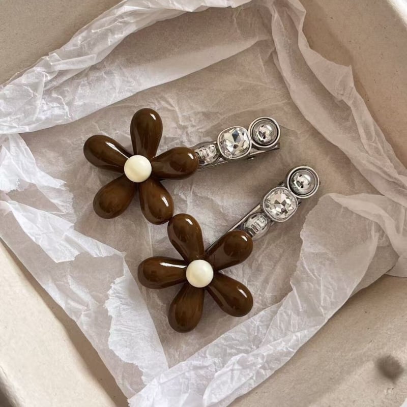 Korejska cvjetna denim kopča za kosu za žene