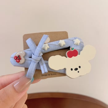 2347 Crtani mačka mašna za kosu — bočna štipaljka, elegantna i djevojačka