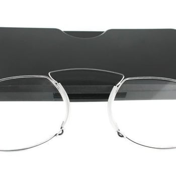 Портативни очила за четене с квадратна рамка от титанов сплав и акрилни лещи