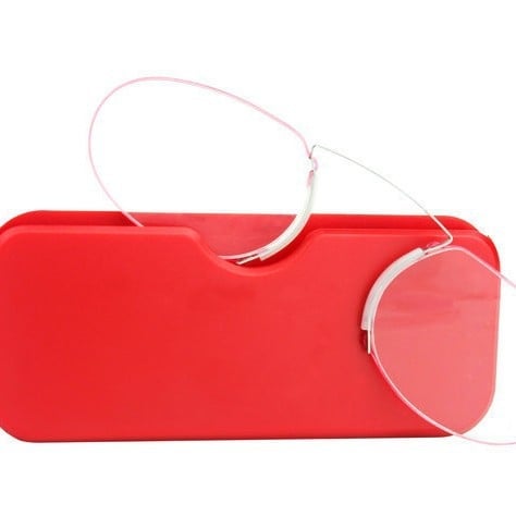 Портативни очила за четене с квадратна рамка от титанов сплав и акрилни лещи