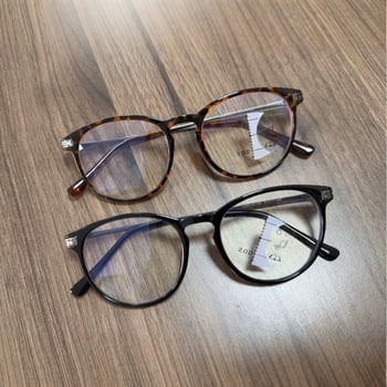 Очила за четене с многофокусни лещи за мъже и жени, модерен стил и елегантност, висока яснота, антисиня светлина, визуално издължаващ силует, TR90