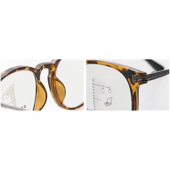 Очила за четене с многофокусни лещи за мъже и жени, модерен стил и елегантност, висока яснота, антисиня светлина, визуално издължаващ силует, TR90