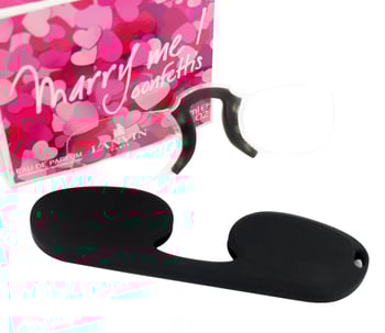 Очила за четене с клипса за носа, преносими, безрамкови, компактен дизайн