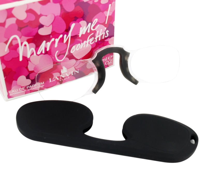 Очила за четене с клипса за носа, преносими, безрамкови, компактен дизайн