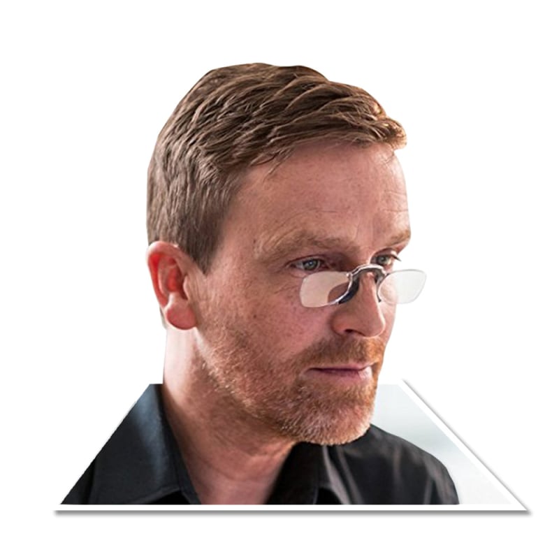 Очила за четене с клипса за носа, преносими, безрамкови, компактен дизайн