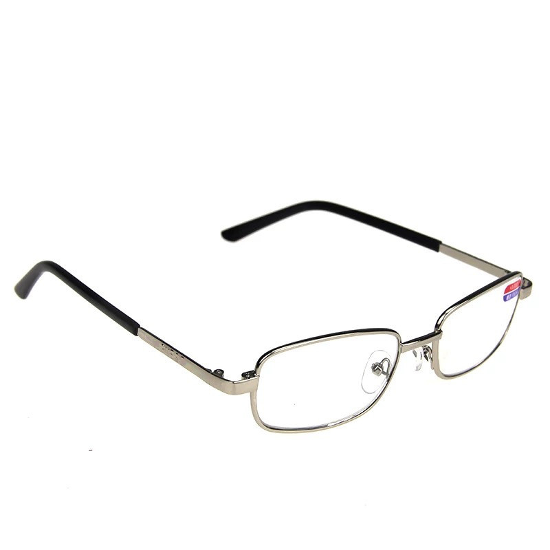 Очила за четене с метална рамка, лещи от смола, минималистичен стил, за средна възраст и възрастни