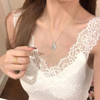 Lagani luksuz, novi kineski stil, prirodni agat i chalcedon, jade u obliku jajeta, privjesak za ogrlicu, jednostavan i elegantan dizajn za žene