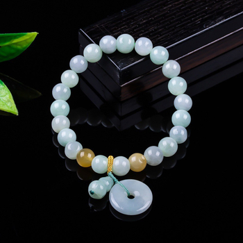 Premium prirodna jade Peace Buckle narukvica, oblik tikve, unisex