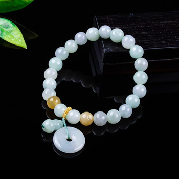 Premium prirodna jade Peace Buckle narukvica, oblik tikve, unisex