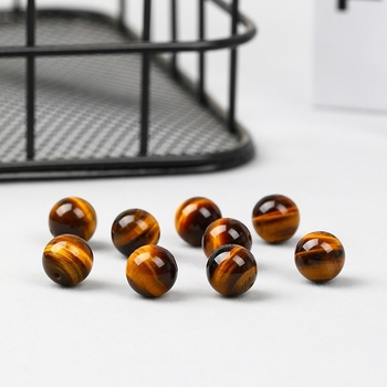 Prírodné žlté tigrovo oko korálky, guľaté 10 mm, na DIY šperky a výrobu náramkov, distančné korálky