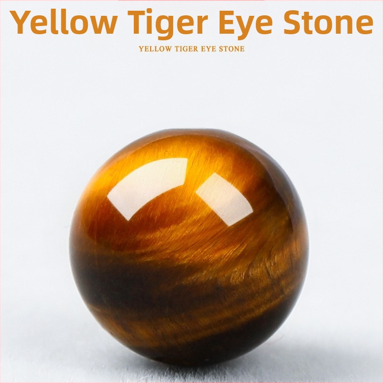 Prírodné žlté tigrovo oko korálky, guľaté 10 mm, na DIY šperky a výrobu náramkov, distančné korálky