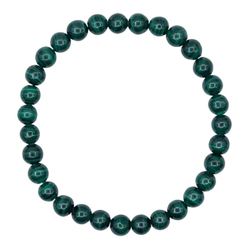 Narukvica od prirodnog malahitnog kamena s perlama 4-12 mm, unisex
