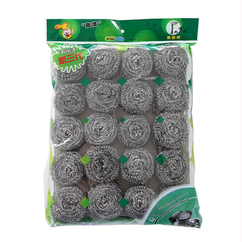 Kuhinjske kuglice od metalnog žice za čišćenje posuđa i lonaca, paket od 20 kom.