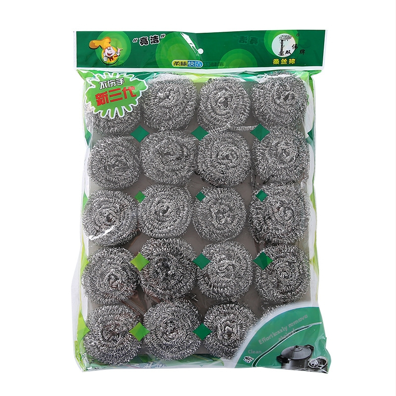 Kuhinjske kuglice od metalnog žice za čišćenje posuđa i lonaca, paket od 20 kom.