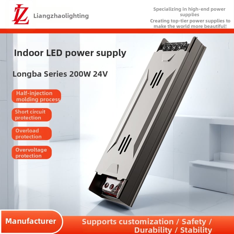 Napájací zdroj LED s konštantným prúdom pre vnútorné lineárne LED pásy, 24V, do 200W