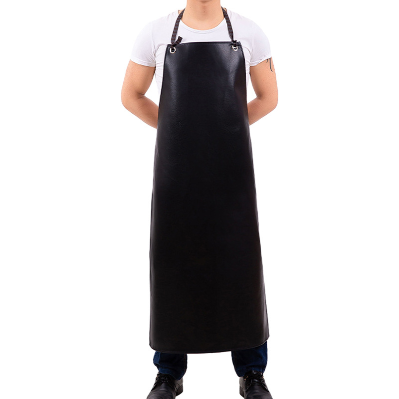 Δερμάτινο ποδιά με εκτύπωση λογοτύπου, αδιάβροχο και ανθεκτικό στα έλαια, επαγγελματικό ποδιά εργασίας για σεφ, μακρύ βιομηχανικό σχέδιο