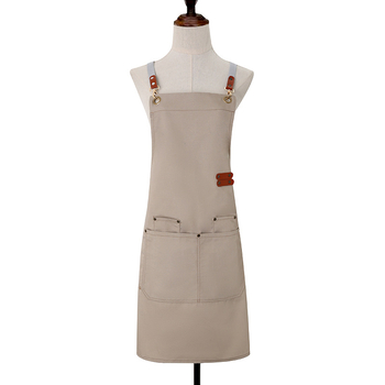 Ποδιά τύπου Κορεατικού στυλ με λαιμό, χωρίς μανίκια, αδιάβροχο πολυεστέρα, μονόχρωμη, για ενήλικες