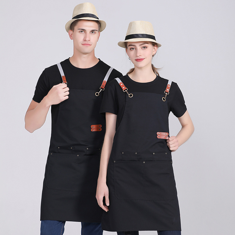 Ποδιά τύπου Κορεατικού στυλ με λαιμό, χωρίς μανίκια, αδιάβροχο πολυεστέρα, μονόχρωμη, για ενήλικες