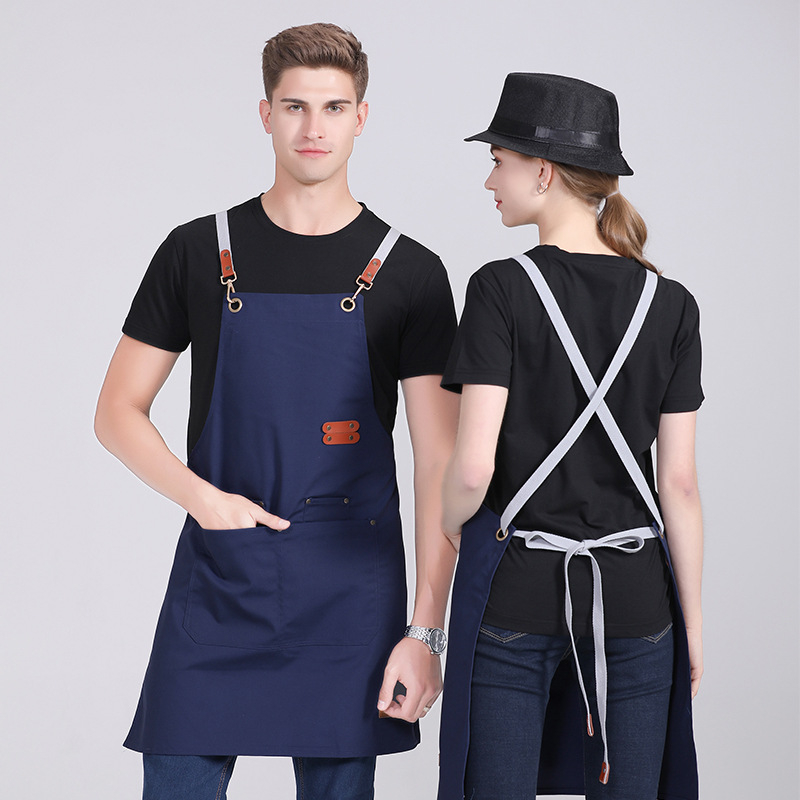 Ποδιά τύπου Κορεατικού στυλ με λαιμό, χωρίς μανίκια, αδιάβροχο πολυεστέρα, μονόχρωμη, για ενήλικες