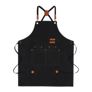 Ποδιά από καμβά πολυεστέρα, ανθεκτική στις λεκέδες, αδιάβροχη και ανθεκτική στο λάδι, χωρίς μανίκια, ένα μέγεθος, μονόχρωμη, εκτύπωση λογοτύπου κατά παραγγελία