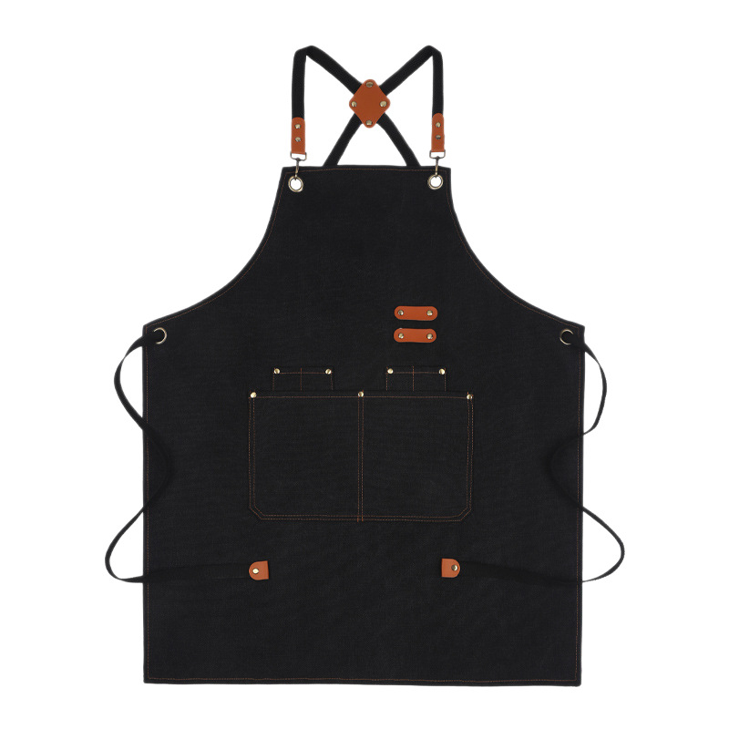 Ποδιά από καμβά πολυεστέρα, ανθεκτική στις λεκέδες, αδιάβροχη και ανθεκτική στο λάδι, χωρίς μανίκια, ένα μέγεθος, μονόχρωμη, εκτύπωση λογοτύπου κατά παραγγελία