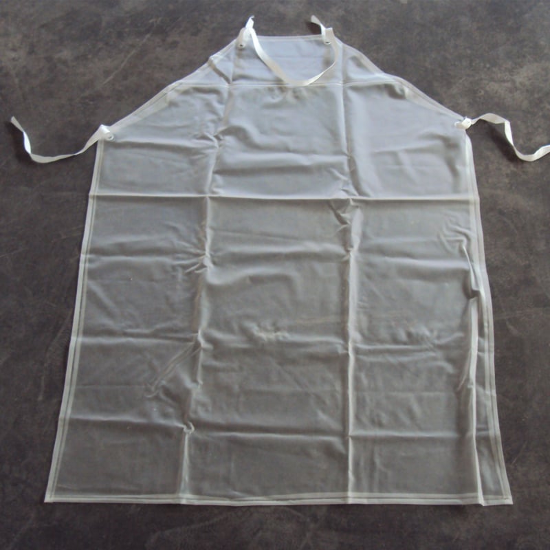 Αδιάβροχη διαφανής PVC ποδιά για ενήλικες, χωρίς μανίκια, ποδιά εργασίας, 80x110 cm, λευκή