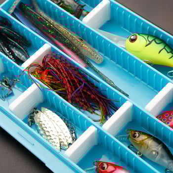 Нова мултифункционална ултра тънка кутия за примамки и съхранение на риболовни аксесоари