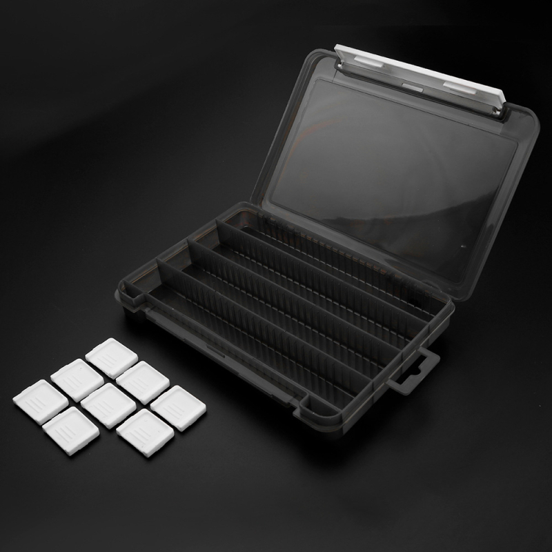 Нова мултифункционална ултра тънка кутия за примамки и съхранение на риболовни аксесоари