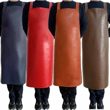 PU δερμάτινη ποδιά με ιμάντες για ενήλικες, αδιάβροχη και ανθεκτική στο λάδι, μαλακή δερμάτινη ποδιά κουζίνας για γυναίκες, οικιακή εργασία, ποδιά ψαρέματος για άνδρες