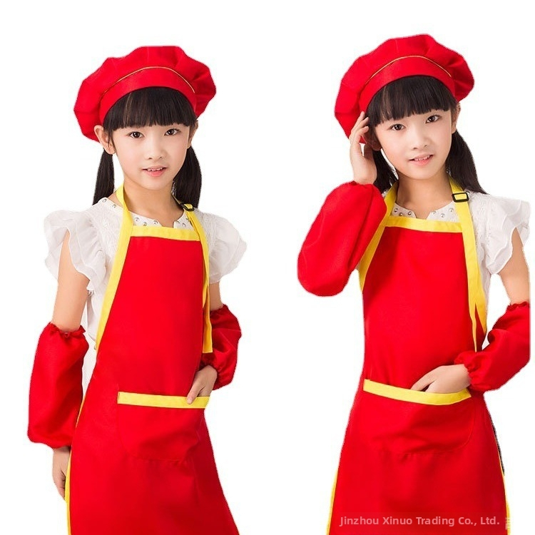 Vlastná bezrukávová detská zástera, farebná ochrana proti špine, potlač loga pre kreslenie v škôlke