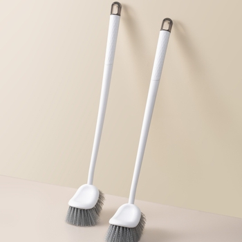 Стенна четка за тоалетна с дълга дръжка и меки влакна за цялостно почистване на банята