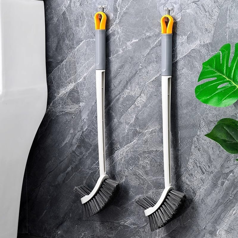 Двустранна стенна тоалетна четка за домашна употреба, почистване на ъглите и процепите