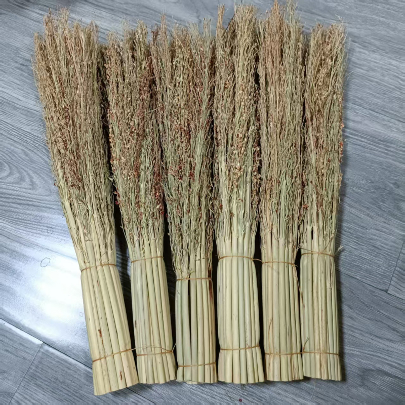 Sorghum četka za posude i zdjele, tradicionalna četka za čišćenje, prirodni kuhinjski alat za dasku za rezanje i posude