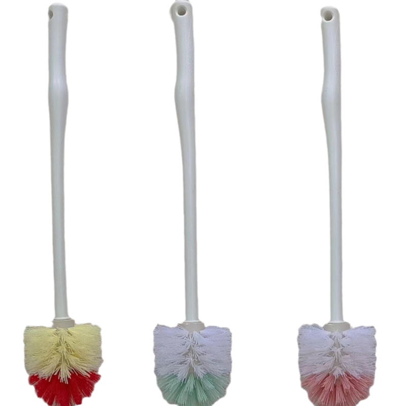 Стенна четка за баня за тоалетна с удебелен прът, неръждаема стомана — глава кръгла или квадратна