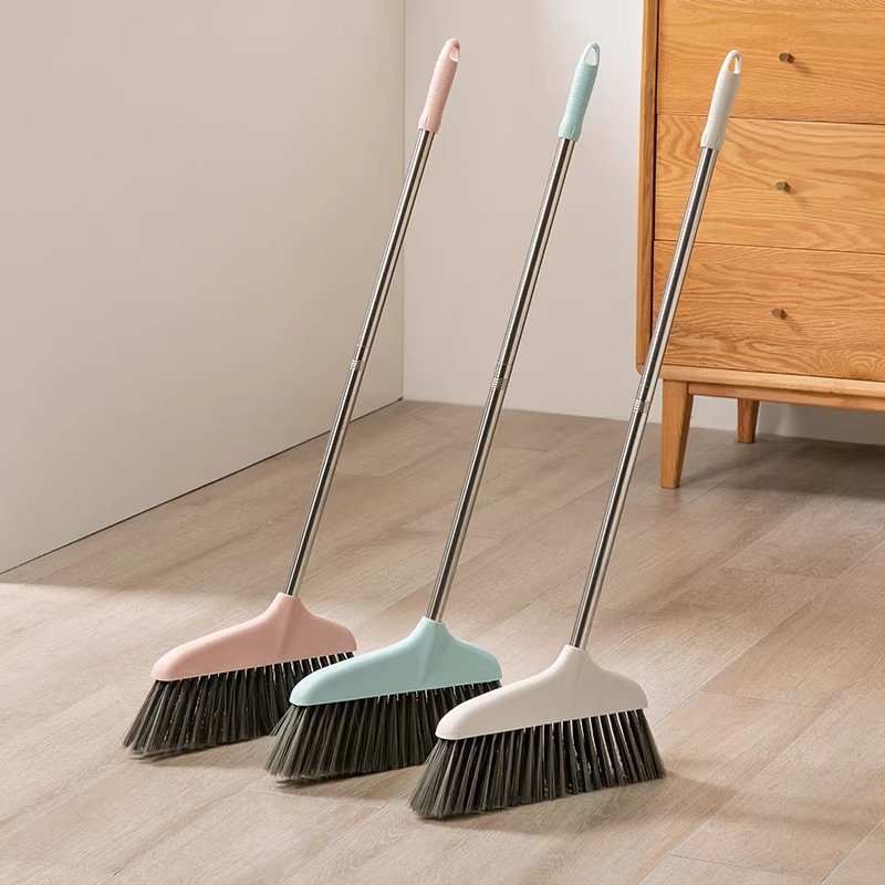 Domaća plastična metla s mekanim čekinjama, za unutarnju upotrebu, lagano uklanjanje prašine i dlaka u dnevnom boravku