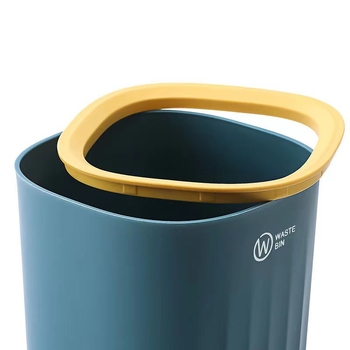 Mini stolni kantu za stol, bez poklopca, plastična, cilindričnog oblika, kapacitet do 4 L, za stol, dnevni boravak, ured ili prostor za učenje – kreativan dizajn