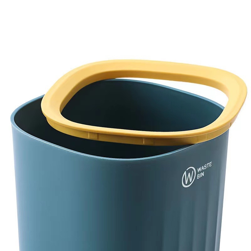 Mini stolni kantu za stol, bez poklopca, plastična, cilindričnog oblika, kapacitet do 4 L, za stol, dnevni boravak, ured ili prostor za učenje – kreativan dizajn