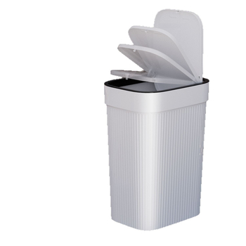 Veliki koš za smeće s pritisknim poklopcem, plastični, 10 L, za dom, kuhinju i kupaonicu