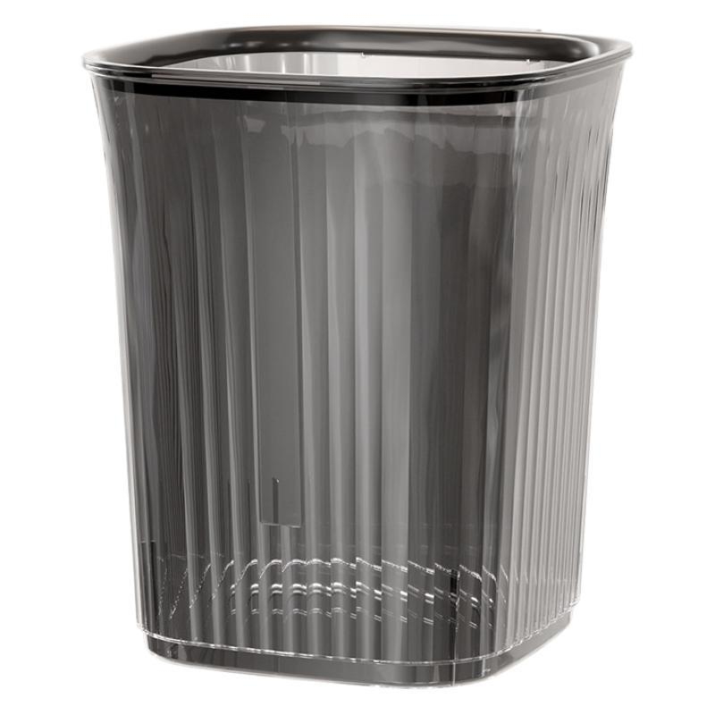 Prozirni kanta za otpad za kućnu upotrebu s elegantnim dizajnom; pogodna za dnevni boravak, kuhinju, kupaonicu, ured i spavaću sobu; velik kapacitet.