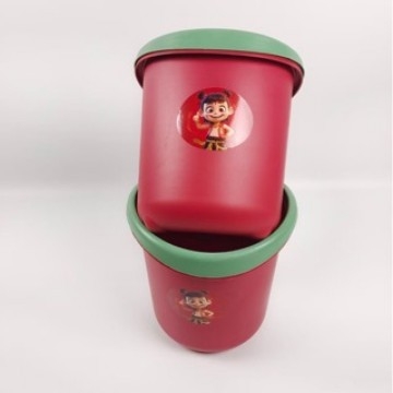 Kanta za smeće s mačkom sreće Maneki-neko, motiv Nezha, 8 L, plastična bačva bez poklopca, za kuhinju i dnevni boravak