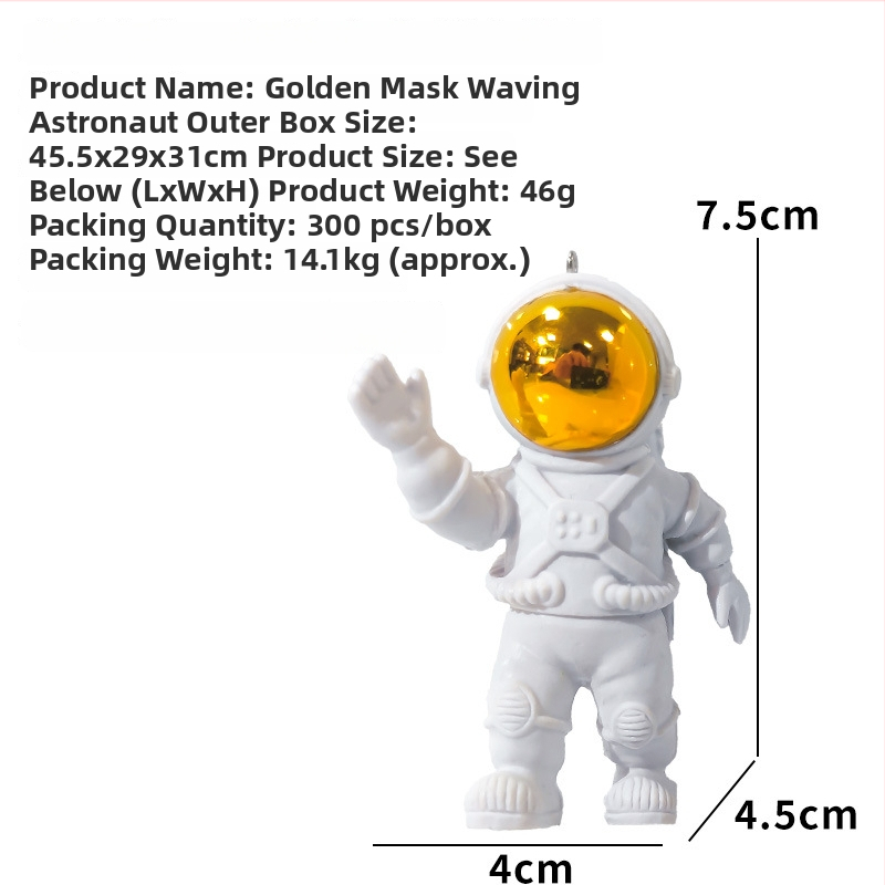 Dekor do akvária s astronautom – plávajúci astronaut, miniakvárium