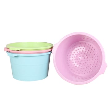 Πλαστική μπανιέρα ποδιών με μασάζ, βαθιά και ενισχυμένη κατασκευή, με εκτυπωμένο σχέδιο για οικιακή χρήση