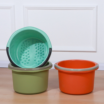 Πλαστικό φορητό λουτρό ποδιών για οικιακή χρήση, μασάζ ποδιών, ευρύχωρη παχιά λεκάνη ποδιών