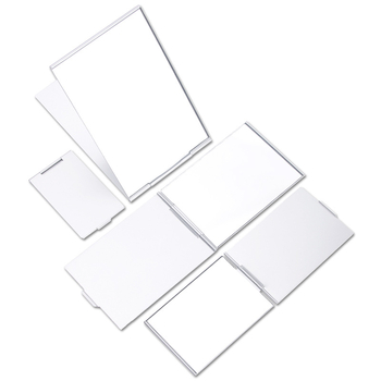 Oglindă de machiaj pliabilă, din aluminiu, ultra-subțire, pentru birou